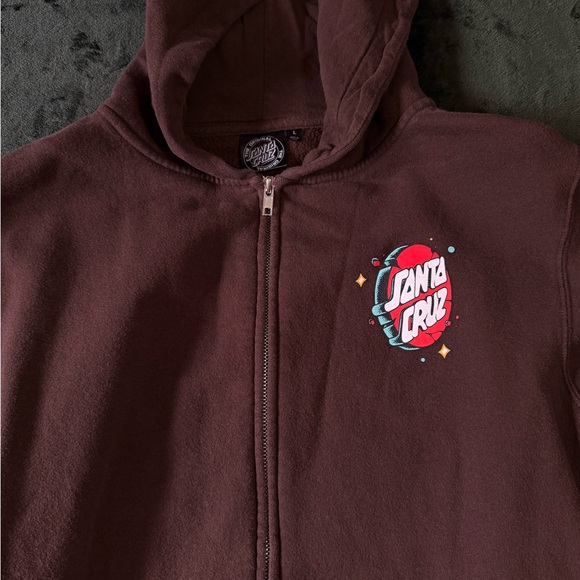 Santa Cruz Skateboards Other - Santa Cruz Skateboards Kids Chocolate Brown Hoodie